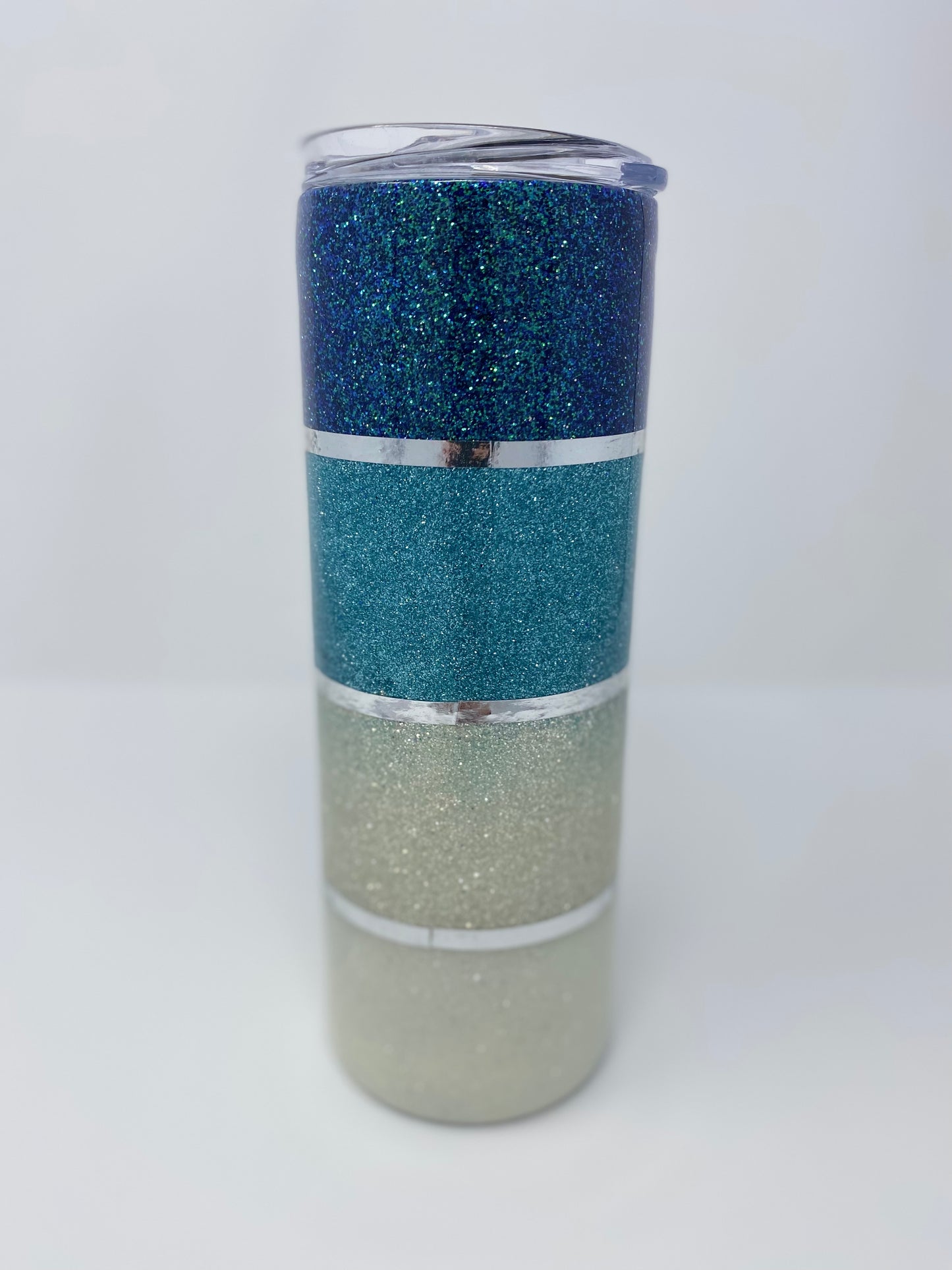 Blue Striped Tumbler