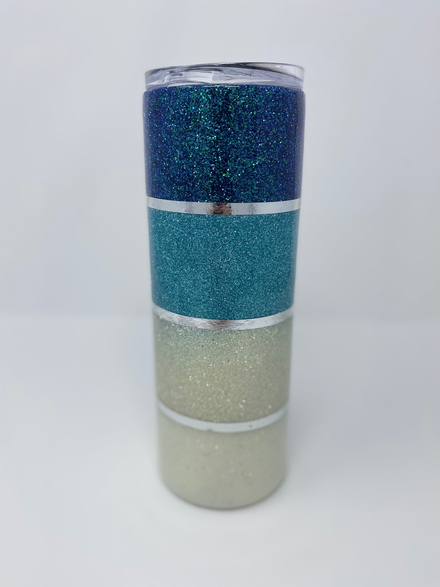 Blue Striped Tumbler