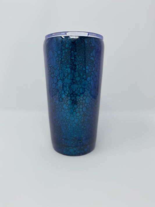 Teal Color Shift Dragon Scale Tumbler