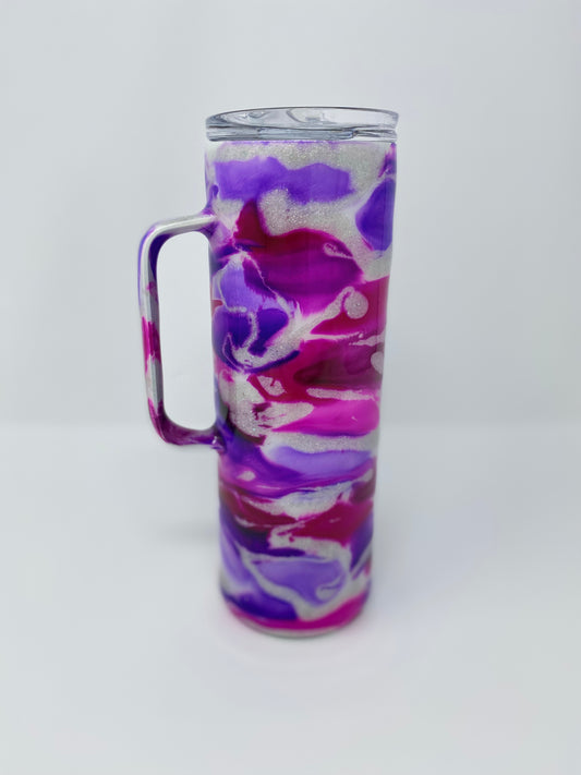 Pink & Purple Swirl Tumbler