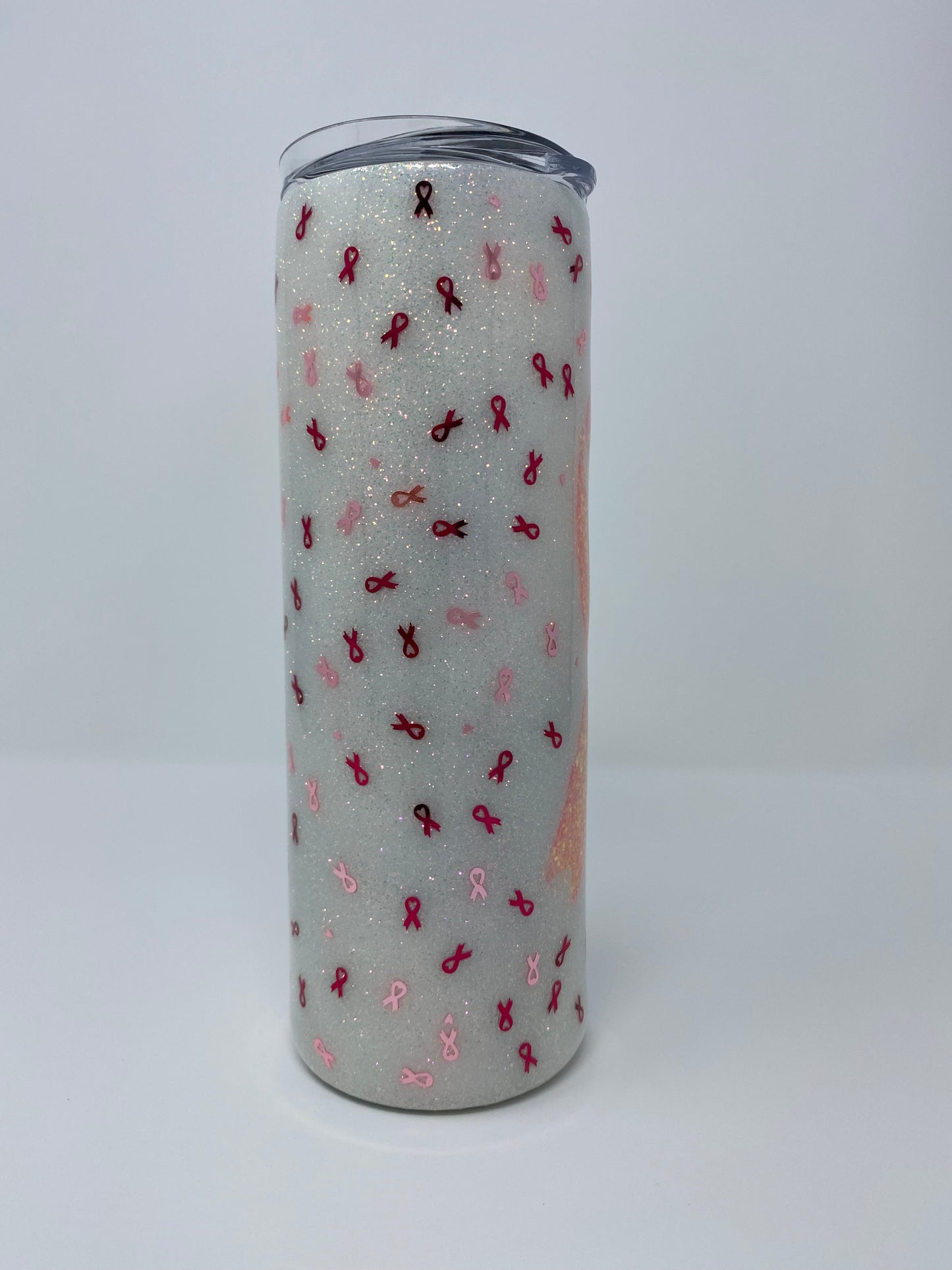 Cancer Sucks Tumbler - Breast Cancer Ribbon